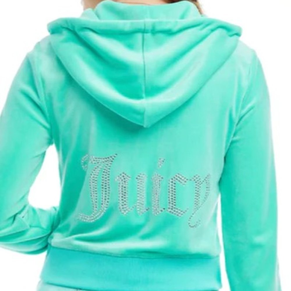 Juicy Couture Bermuda Sky Juicy Couture Bling Zip Up Cardigan